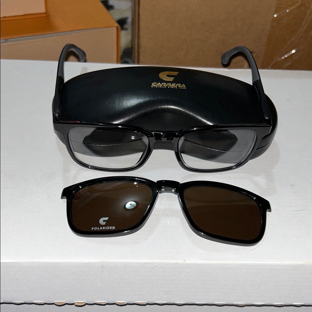 Carrera Black Rectangular Glasses - image 3
